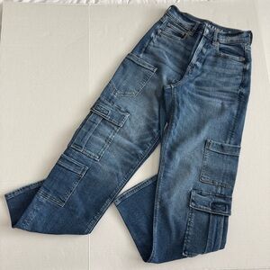 American Eagle Outfitters Stretch Denim Cargo Jeans